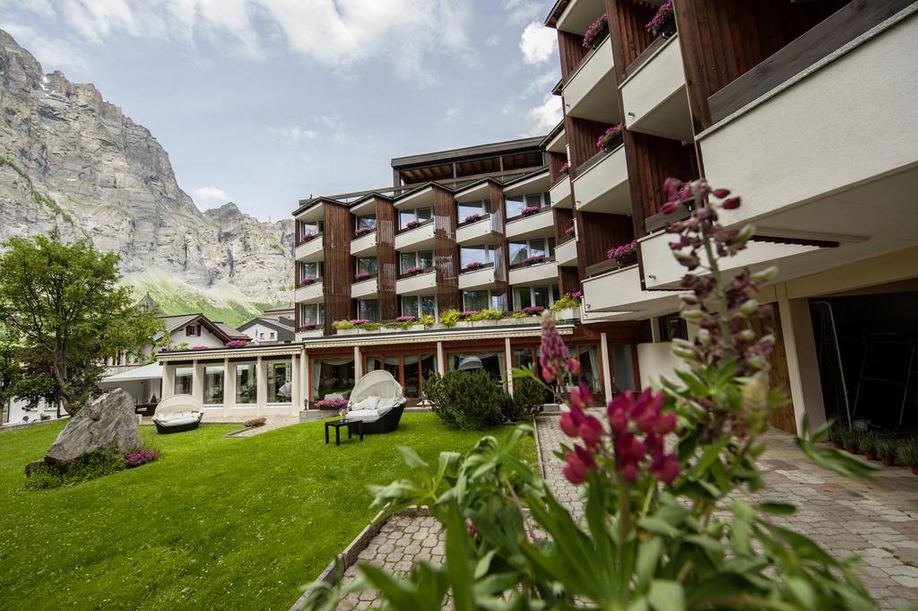 Hotel Quellenhof Leukerbad Bagian luar foto