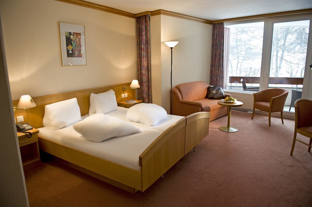 Hotel Quellenhof Leukerbad Bagian luar foto